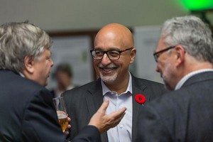  Library board member John Aylen with Karim Boulos